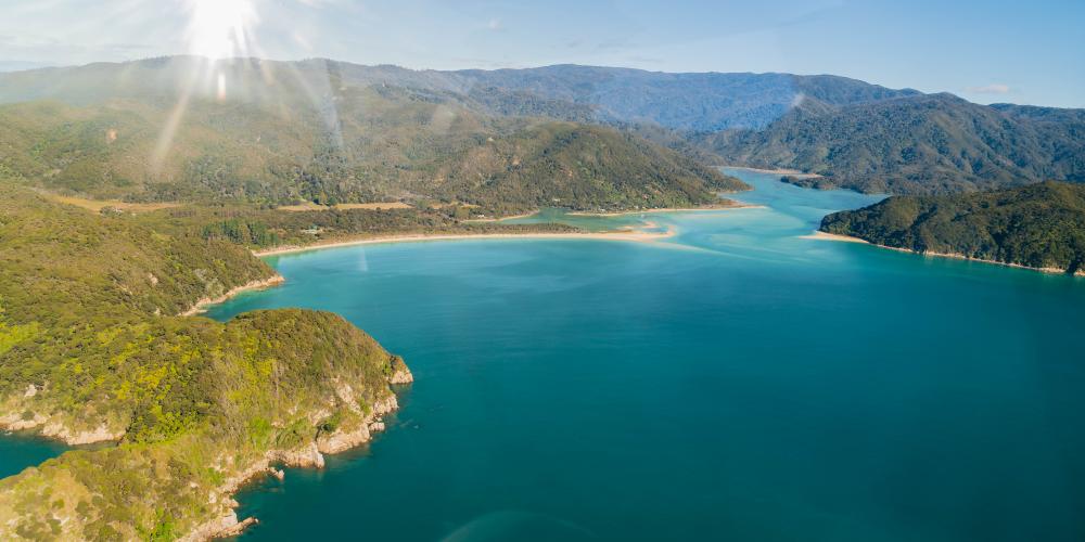 Heli Cruise Abel Tasman The Best of Both Worlds Awaroa Helicopters Nelson Top of the South